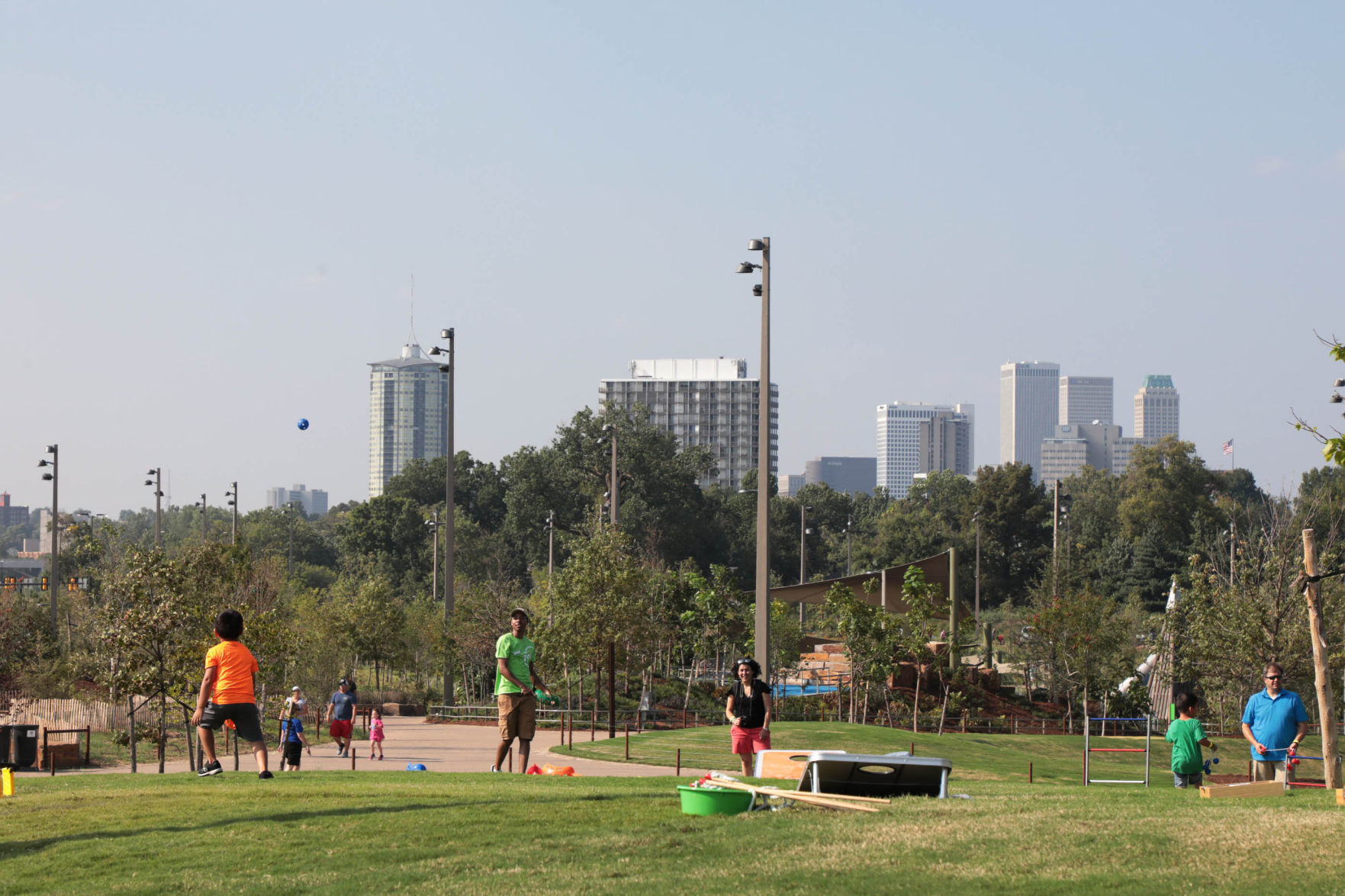Where are entrances to the park?